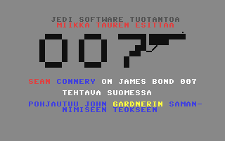 C64 GameBase James_Bond_007_-_tehtävä_Suomessa Jedi_Software