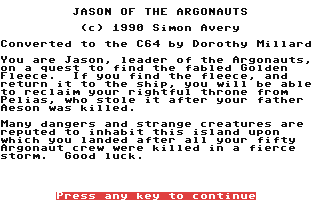 C64 GameBase Jason_of_the_Argonauts The_Adventure_Workshop 1990