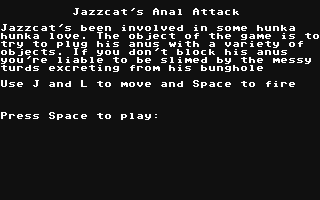 C64 GameBase Jazzycat's_Anal_Attack (Public_Domain) 2018