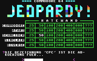 C64 GameBase Jeopardy! (Public_Domain) 2012