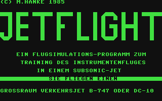 C64 GameBase Jetflight Verlag_Heinz_Heise_GmbH/Input_64 1985