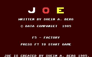 C64 GameBase Joe Datacompaniet 1985