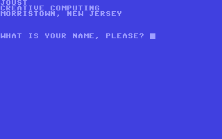 C64 GameBase Joust Creative_Computing 1979