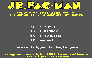 C64 GameBase Jr._Pac-Man Thunder_Mountain/Namco 1988