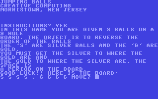 C64 GameBase Jumping_Balls Creative_Computing 1979