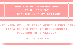 C64 GameBase Junior_Mathemat Data_Becker_GmbH 1984