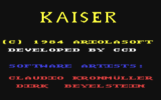 C64 GameBase Kaiser Ariolasoft 1985