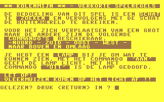 C64 GameBase Kolenmijn,_De Kluwer_Technische_Boeken_B.V. 1985