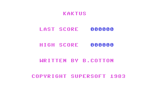 C64 GameBase Kaktus Supersoft 1983
