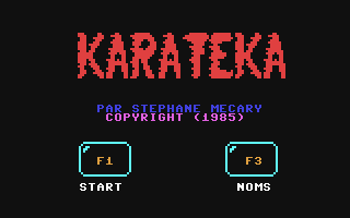 C64 GameBase Karatéka Hebdogiciel 1985