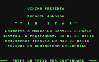 C64 GameBase Kenneth_Johnson_-_Tin_Star Edizioni_Hobby/Viking 1987