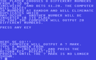 C64 GameBase Keno Creative_Computing 1979