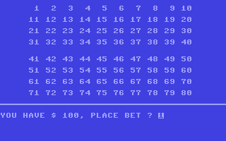 C64 GameBase Keno (Public_Domain) 1982
