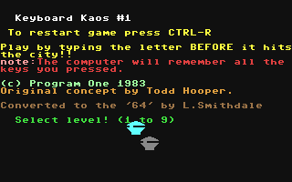 C64 GameBase Keyboard_Kaos_#1 Program_One,_Inc. 1983