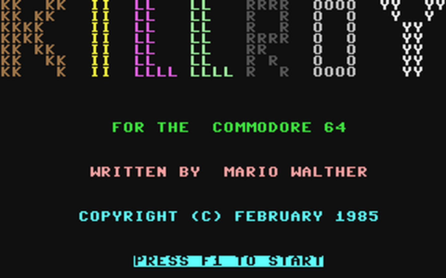C64 GameBase Killroy 1985