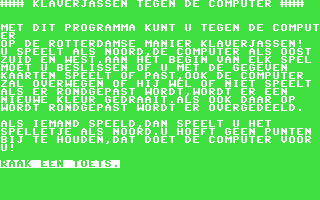 C64 GameBase Klaverjassen