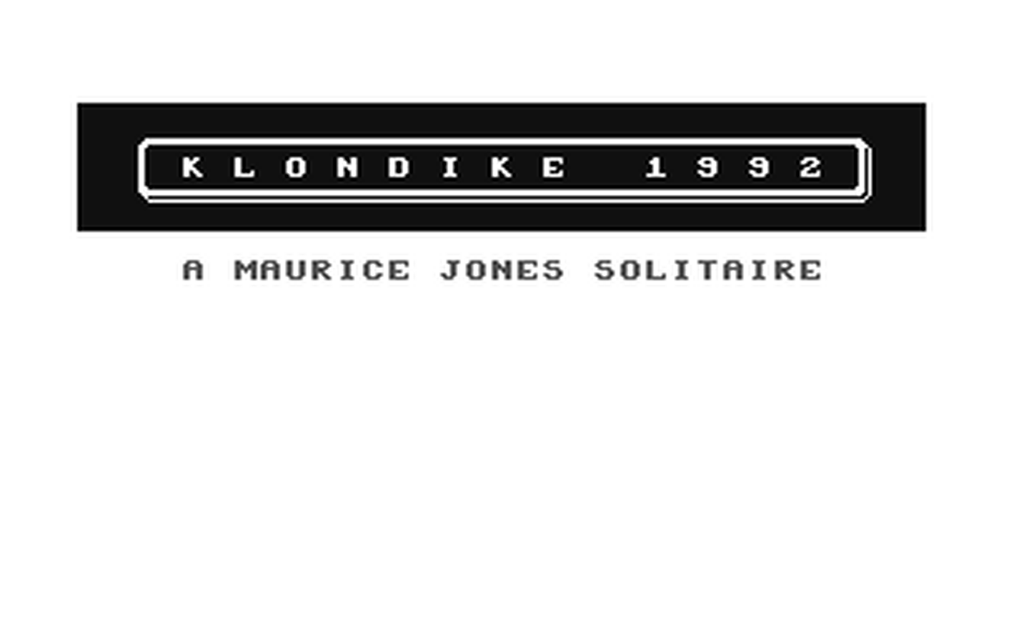 C64 GameBase Klondike_1992 Loadstar/Softdisk_Publishing,_Inc. 1992
