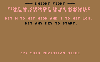 C64 GameBase Knight_Fight 2018