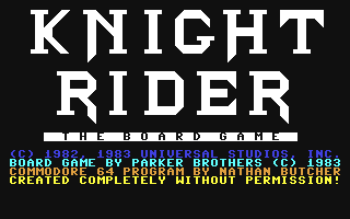 C64 GameBase Knight_Rider_-_The_Board_Game (Public_Domain) 2009
