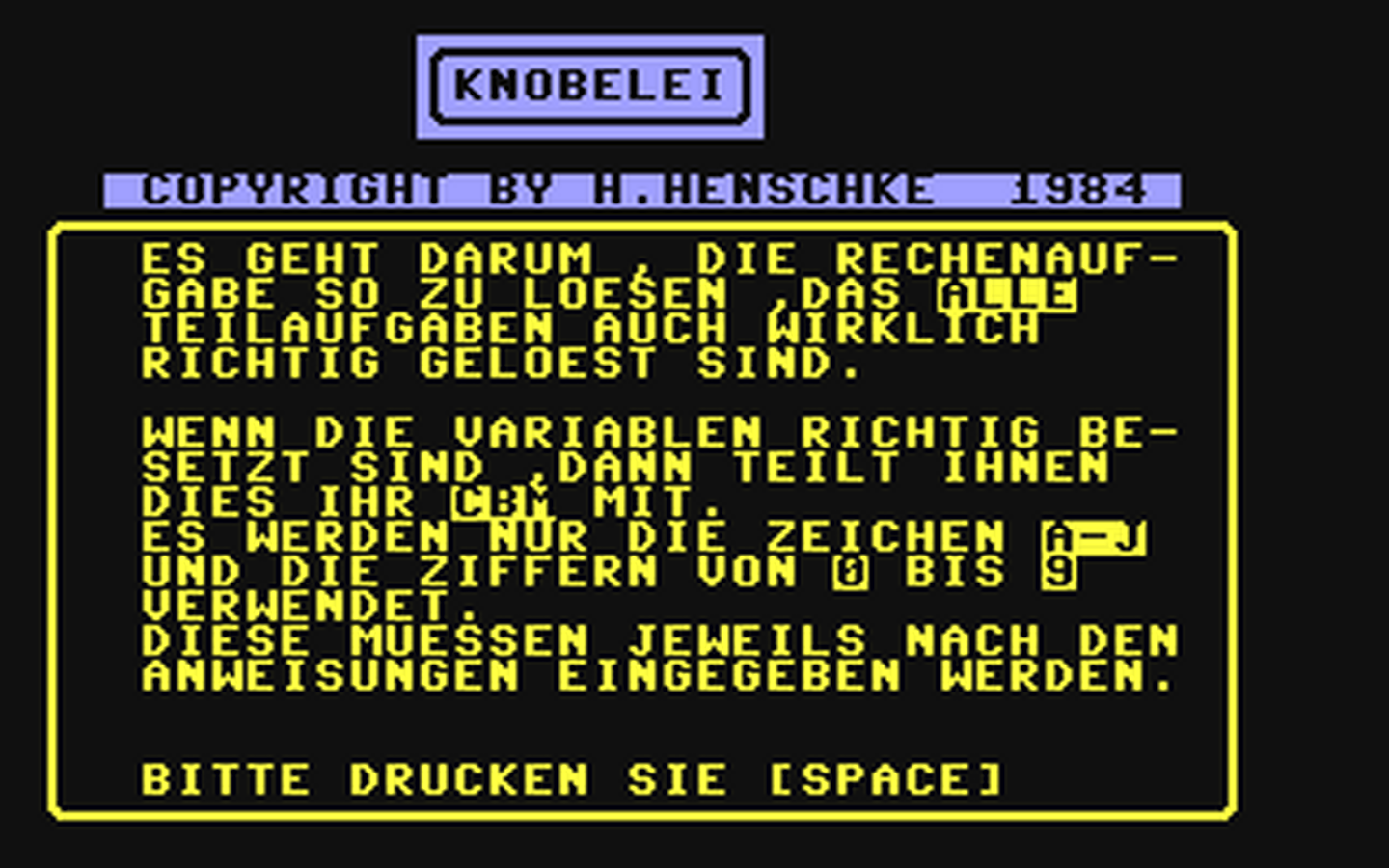 C64 GameBase Knobelei Roeske_Verlag/Compute_mit 1984