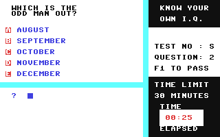 C64 GameBase Know_Your_Own_IQ_&_Personality Bantam_Electronic_Publishing 1985