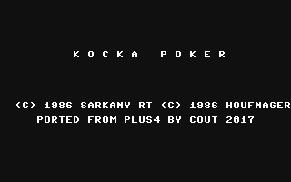C64 GameBase Kocka_Poker (Not_Published) 2017