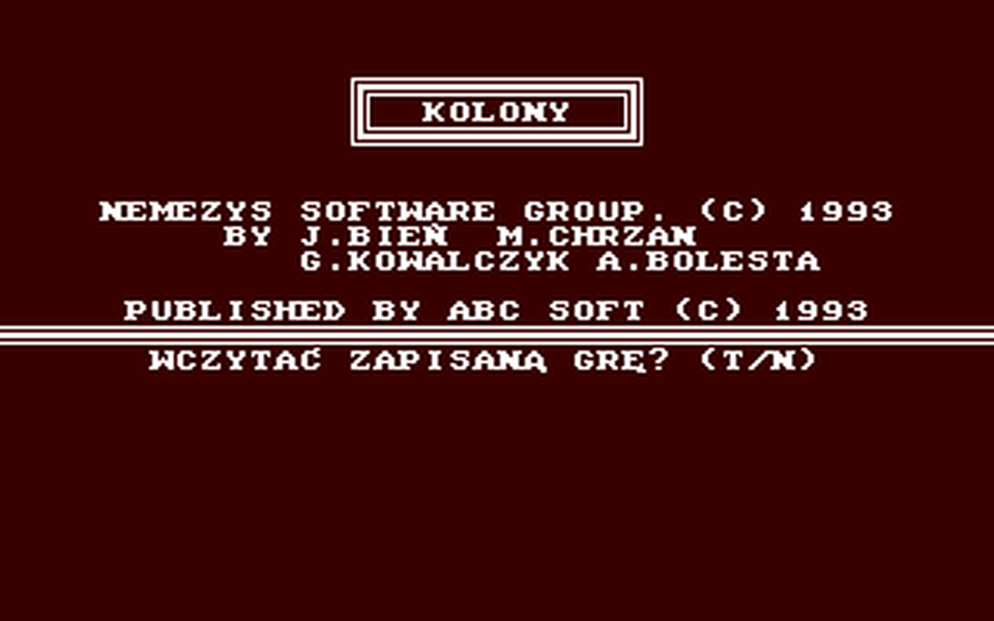 C64 GameBase Kolony ABC_Soft 1993