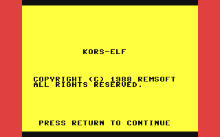 C64 GameBase Kors-Elf Remsoft_Systems 1990