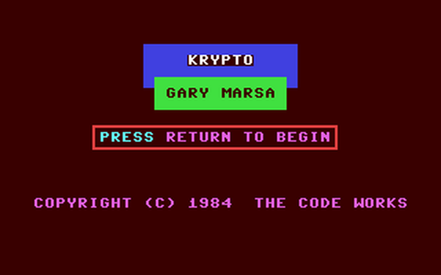 C64 GameBase Krypto Warner_Books,_Inc. 1984