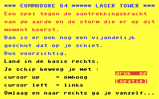 C64 GameBase Laser_Tower Courbois_Software 1984