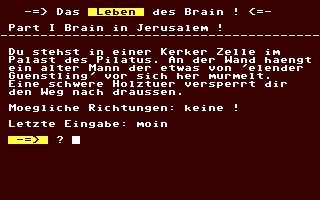 C64 GameBase Leben_des_Brain!,_Das PDPD_Software 1992