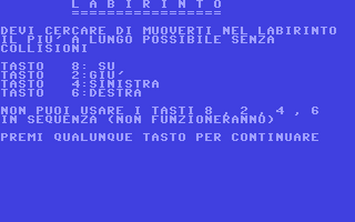 C64 GameBase Labirinto Gruppo_Editoriale_Jackson 1984