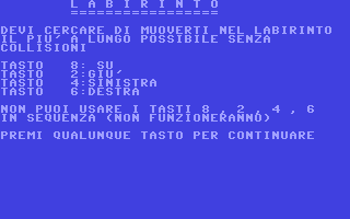 C64 GameBase Labirinto Gruppo_Editoriale_Jackson 1984