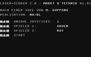 C64 GameBase Laser-Schach_v2.0 Markt_&_Technik/64'er 1991