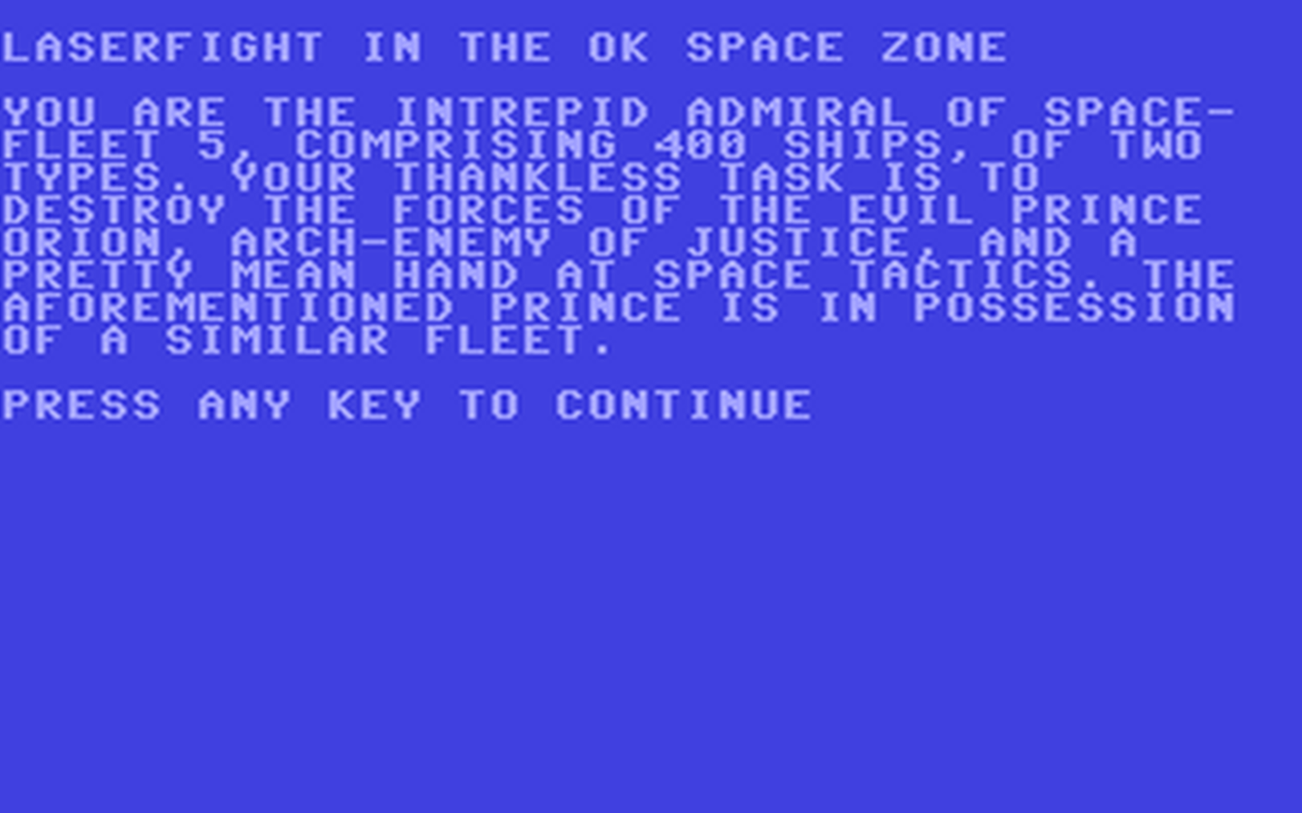 C64 GameBase Laserfight_in_the_OK_Space_Zone Interface_Publications 1984