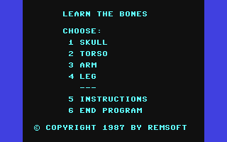 C64 GameBase Learn_the_Bones Remsoft_Systems 1990