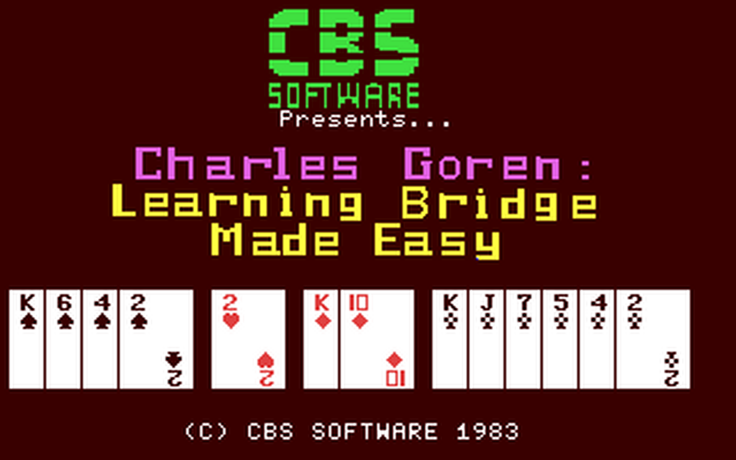C64 GameBase Learning_Bridge_Made_Easy CBS_Software 1983