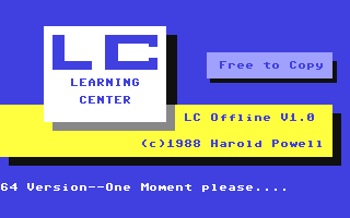 C64 GameBase Learning_Center_-_LC_Offline_v1.0 (Public_Domain) 1988