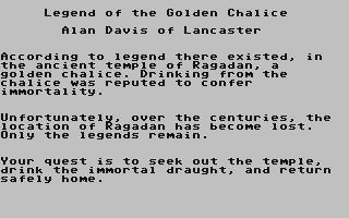 C64 GameBase Legend_of_the_Golden_Chalice Argus_Specialist_Publications_Ltd./ZX_Computing 1984