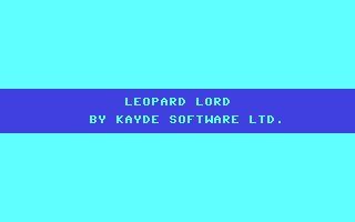 C64 GameBase Leopard_Lord Kayde_Software_Ltd. 1983