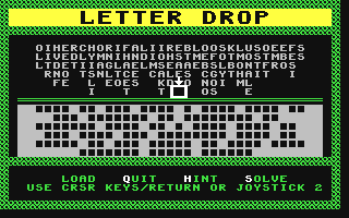 C64 GameBase Letter_Drop Loadstar/Softdisk_Publishing,_Inc. 1994