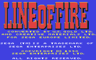 C64 GameBase Line_of_Fire US_Gold/SEGA 1990