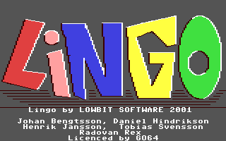 C64 GameBase Lingo GO64! 2001