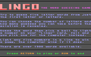 C64 GameBase Lingo (Public_Domain)