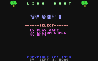C64 GameBase Lion_Hunt 1990