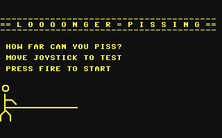 C64 GameBase Loooonger_Pissing (Public_Domain) 2013