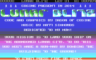 C64 GameBase Lunar_Blitz_RX (Public_Domain) 2014