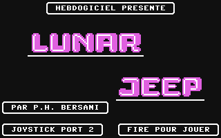 C64 GameBase Lunar_Jeep Hebdogiciel 1986