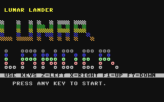 C64 GameBase Lunar_Lander Cascade_Games_Ltd. 1984