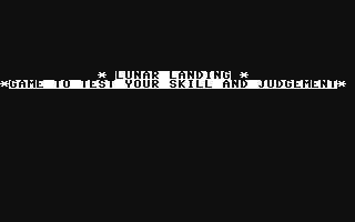 C64 GameBase Lunar_Landing Commodore_Computing_International_(CCI) 1983